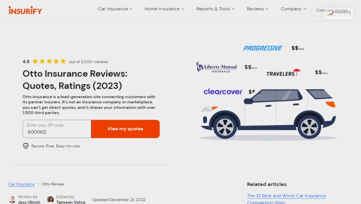 Otto Car Insurance Customer Reviews