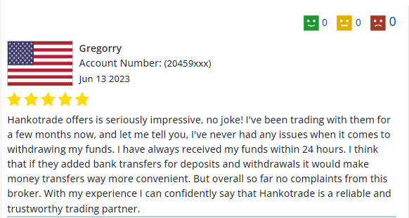 Hankotrade Offer