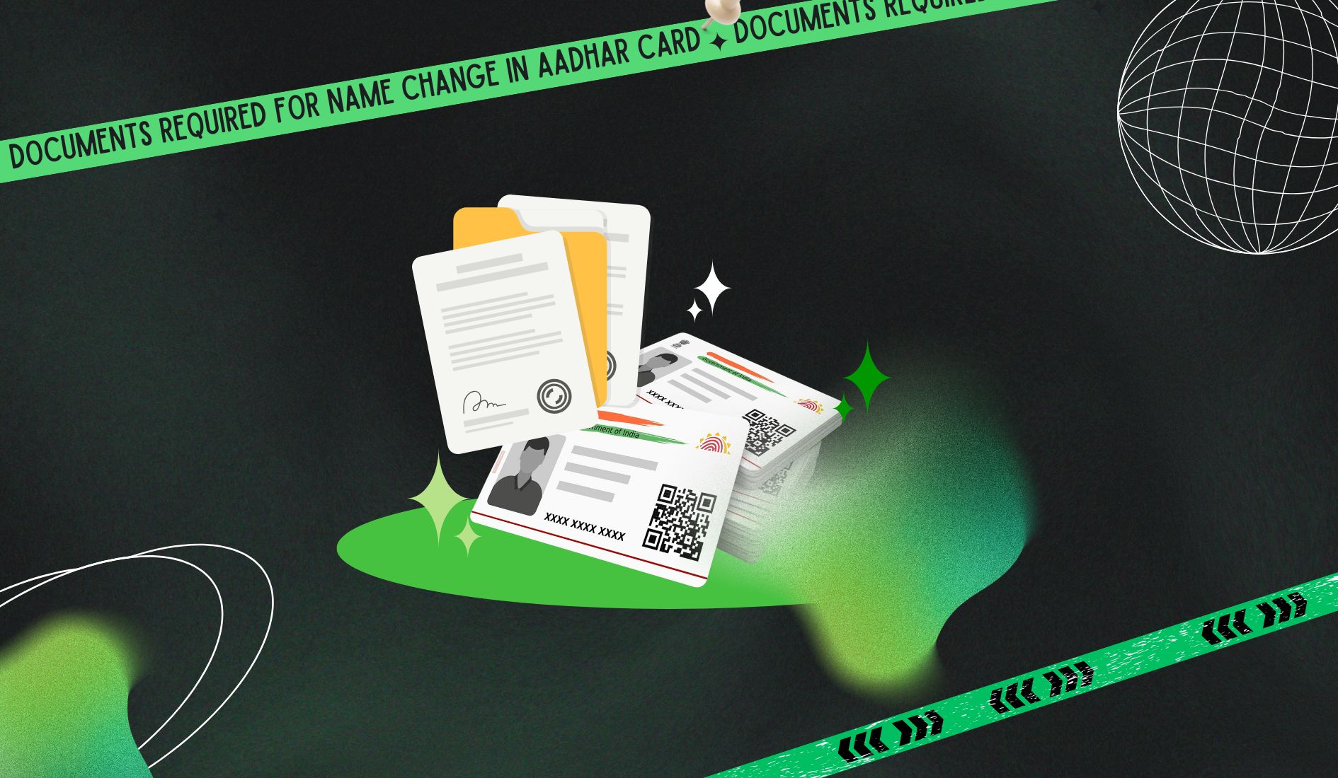 documents required for name change in aadhar card