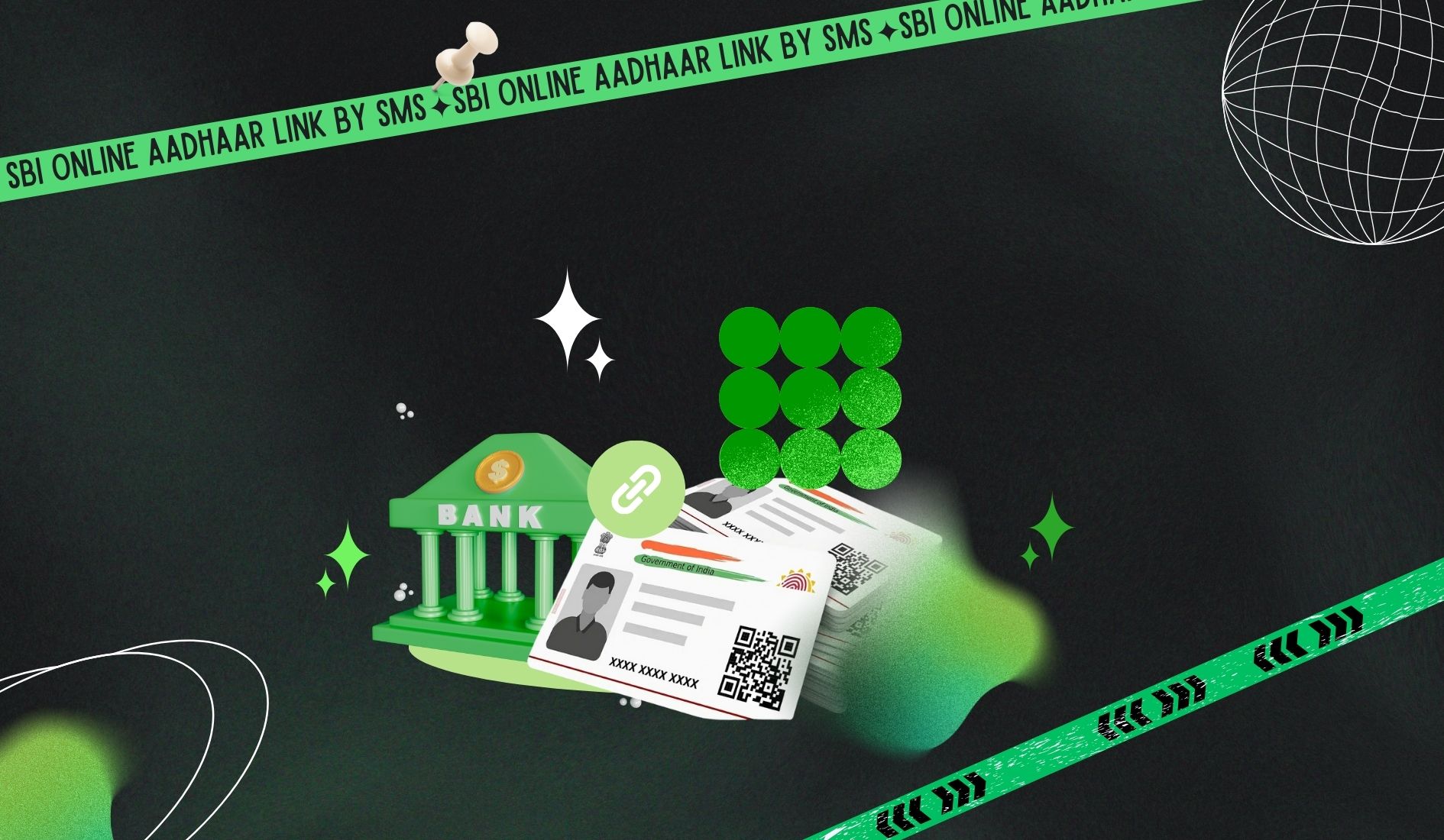 sbi online aadhaar link by sms