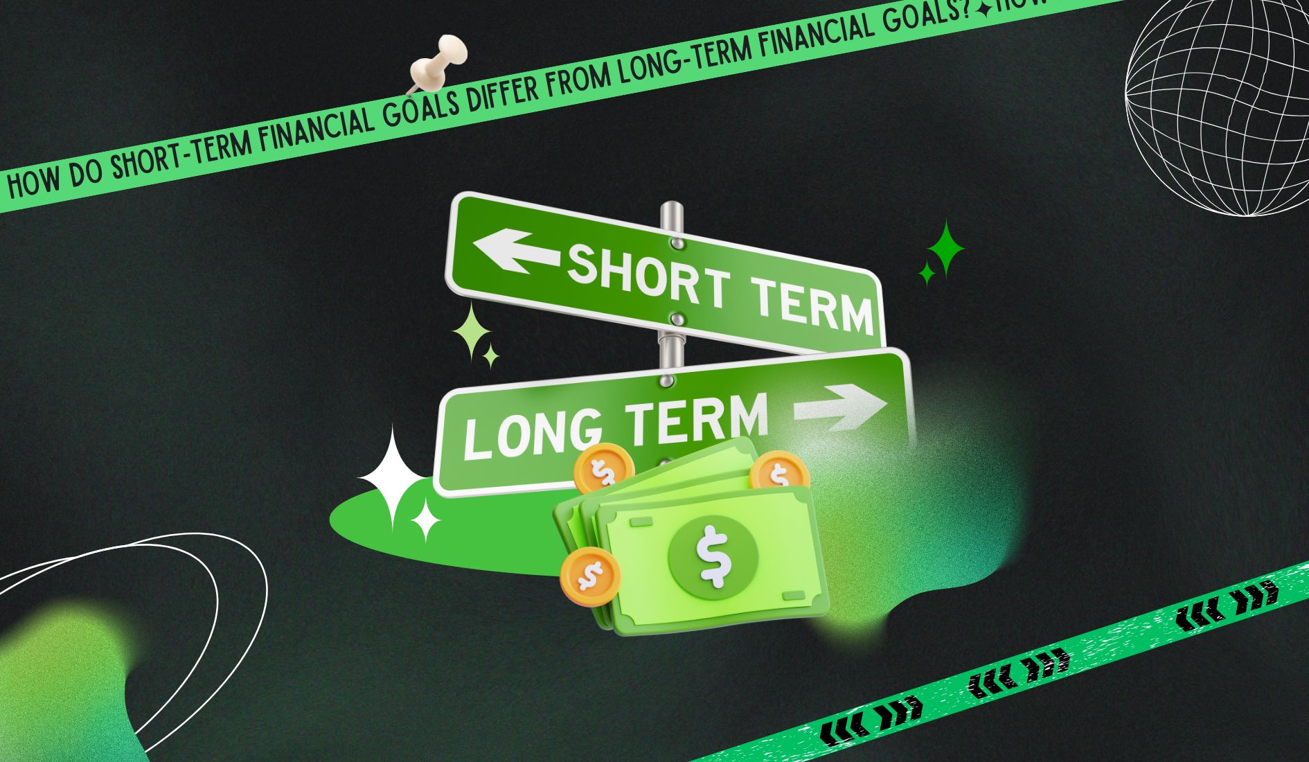 How do short-term financial goals differ from long-term financial goals?