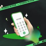 how to dial extension on iphone