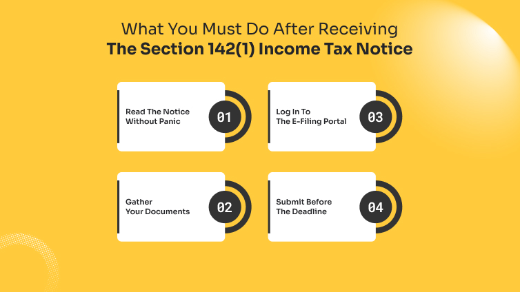What You Must Do After Receiving The Section 142(1) Income Tax Notice